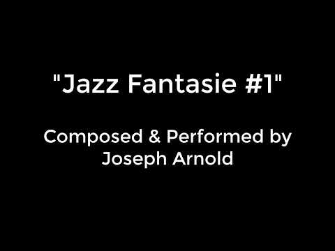 A black and white photo of the words jazz fantasie # 1